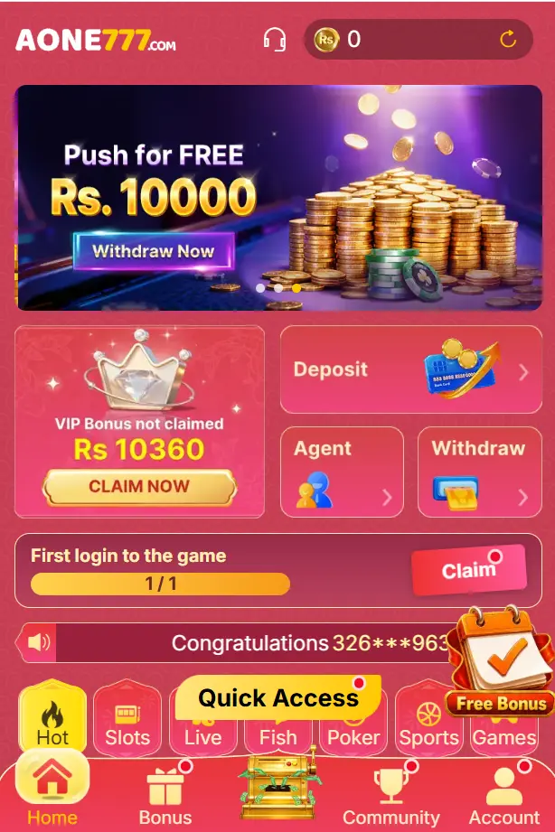 AONE777 Game Download (Online Earning App) in Pakistan 2026 2 Aone 777 Game